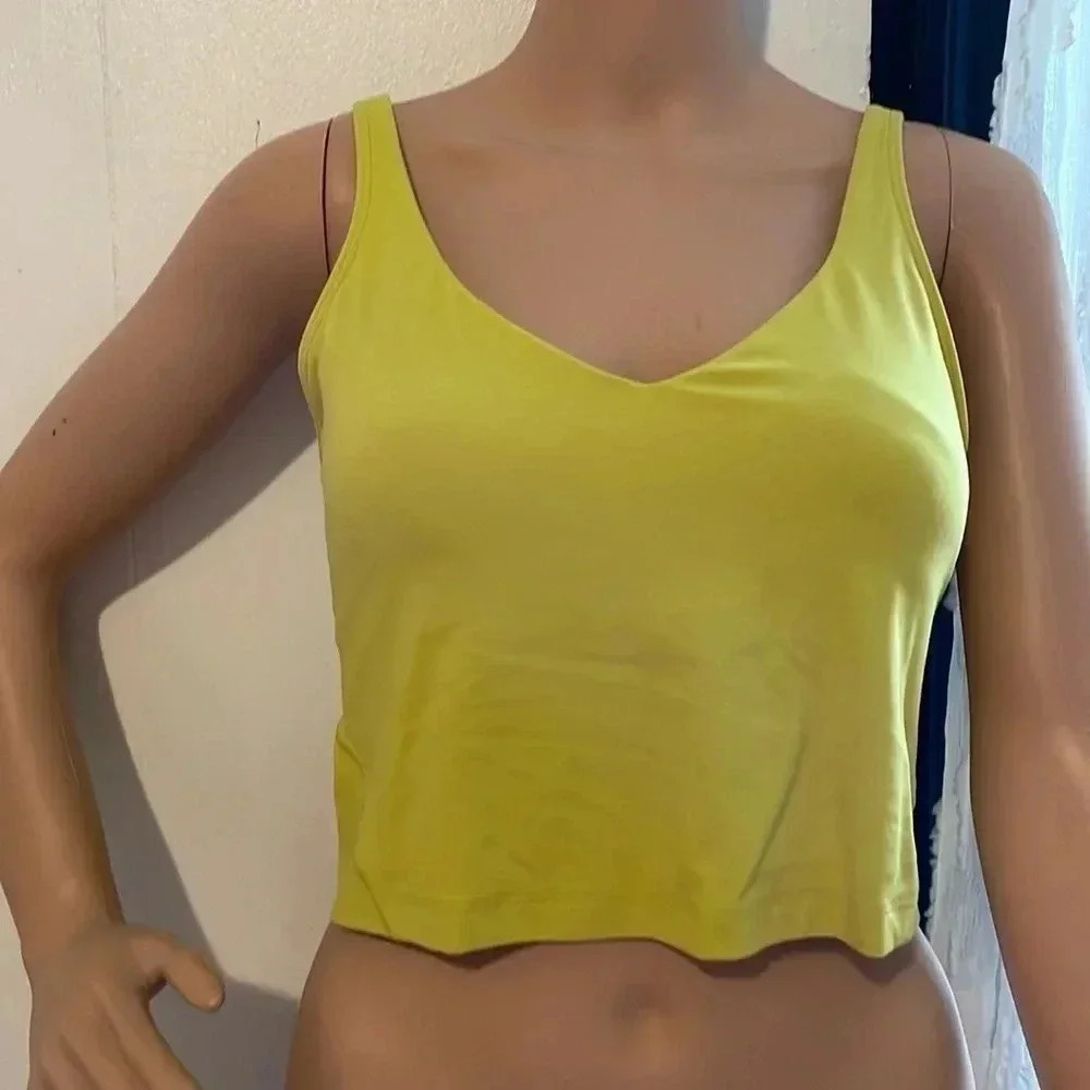 Lululemon Aling cropped tank top size 10